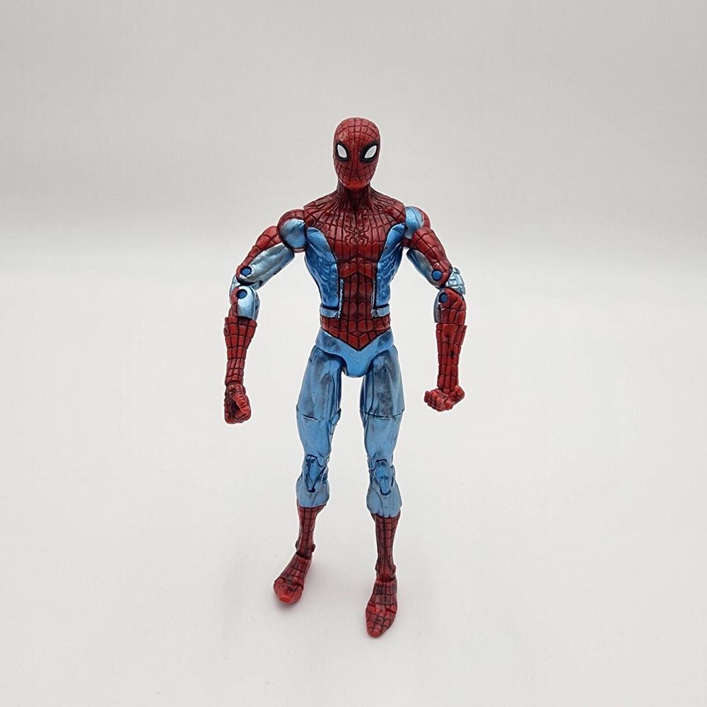 2002‎ Rare Marvel Legends Spider Man classics Chrome/ Metallic Blue Variant VTG
